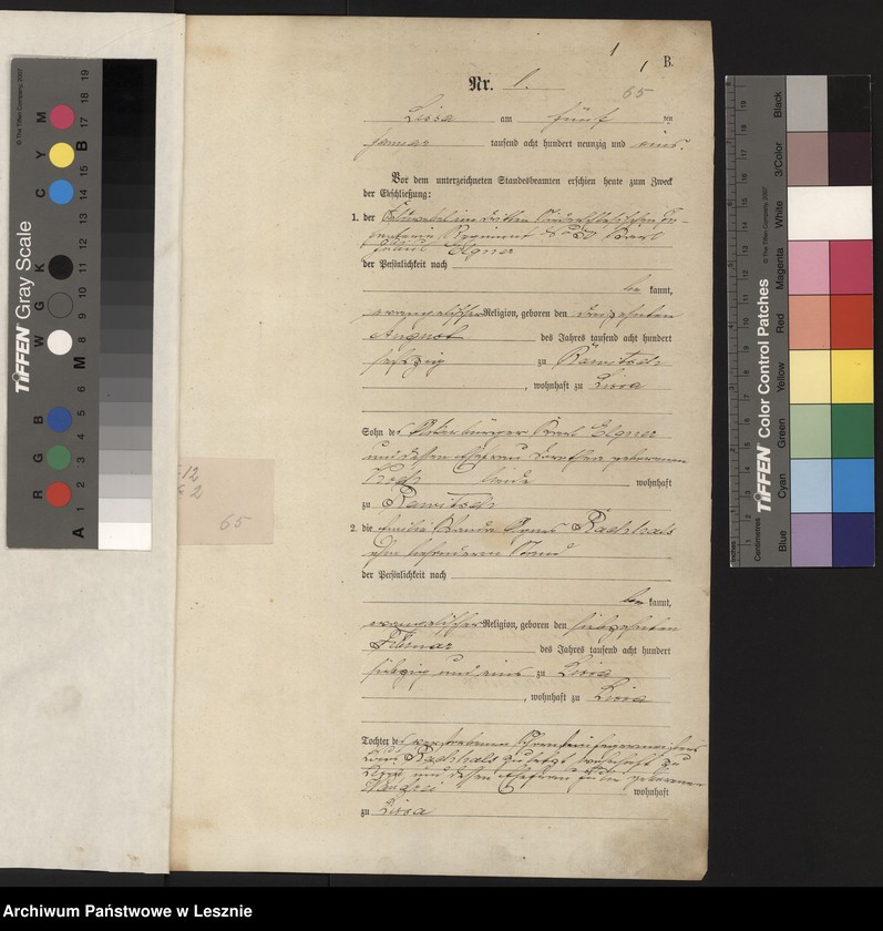 Obraz 4 z jednostki "[Księga małżeństw]"