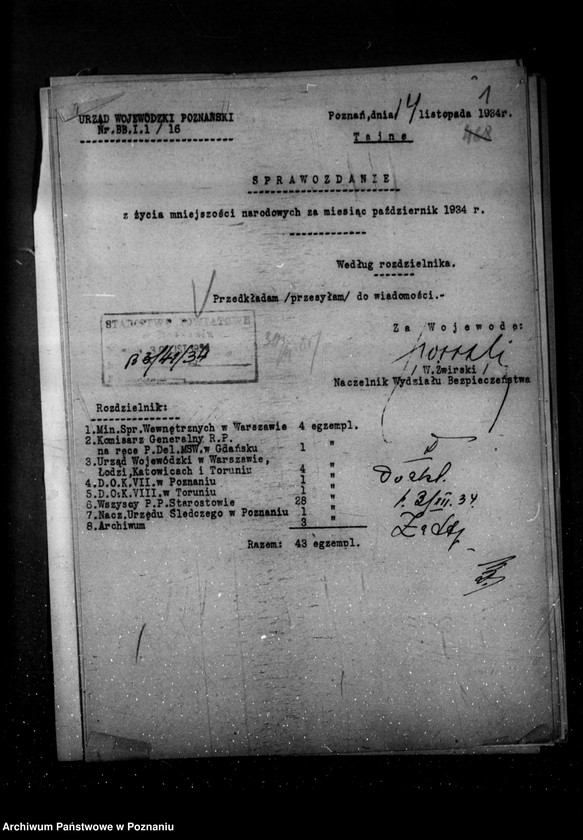 Obraz 5 z jednostki "Sprawozdania z życia mniejszości narodowych za miesiące październik, listopad, grudzień 1934 r."