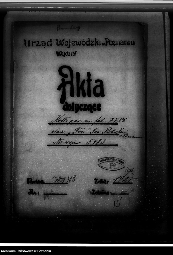 Obraz 4 z jednostki "Towarzystwo robót inżynieryjnych "Tri" w Poznaniu nr woj. 5983"