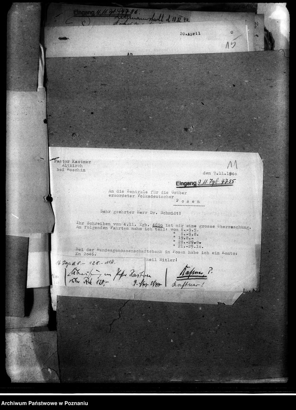 Obraz 15 z jednostki "Korespondencja w sprawie miejscowych Niemców, którzy zginęli w 1939 roku K - Z"