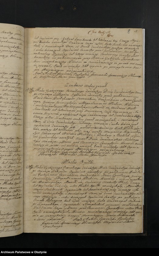 image.from.unit.number "Akta Zeyscia Gminy Janowskiey w Departamencie Płockim Powiecie Przasnyskim Spisane 1810/11"