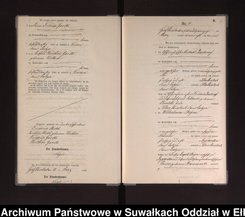 image.from.unit.number "Heiraths-Neben-Register des Preussischen Standes-Amtes Gross Stüerlack Kreis Loetzen"