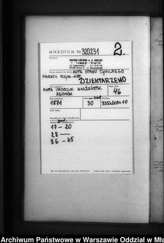 image.from.unit.number "Akta urodzeń, małżeństw, zgonów"
