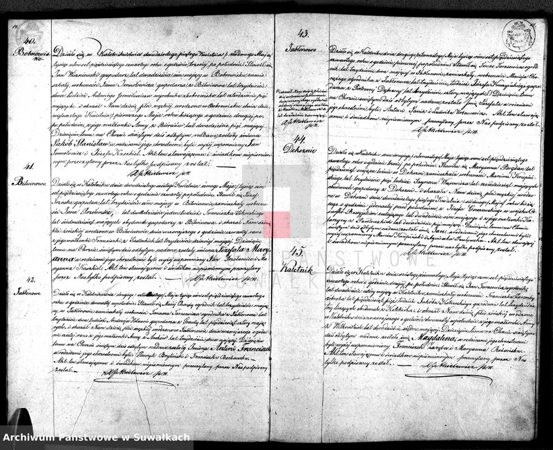 image.from.unit.number "Duplikat Aktów Parafii Kaletnickiej z Roku 1854"