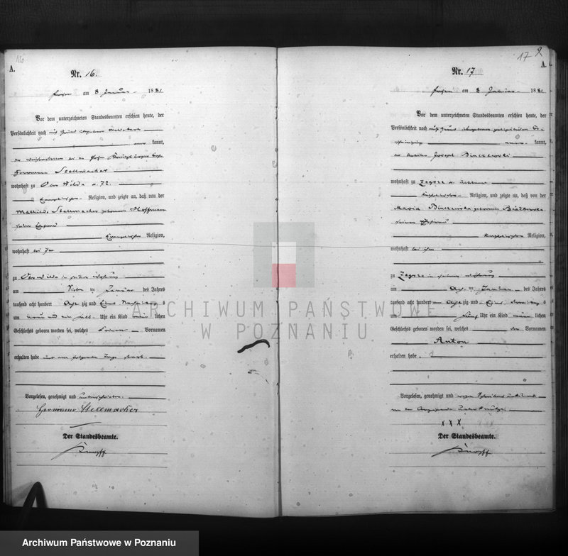 Obraz 10 z jednostki "Księga urodzeń"