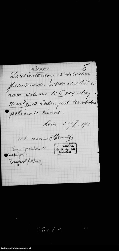 Obraz 9 z jednostki "Akta dotyczące spraw Urzędu Stanu Cywilnego"