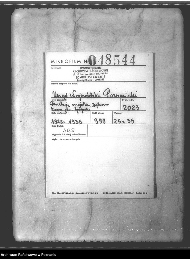 Obraz 2 z jednostki "Parcelacja majątku Dąbrówka Nowa powiat bydgoski"