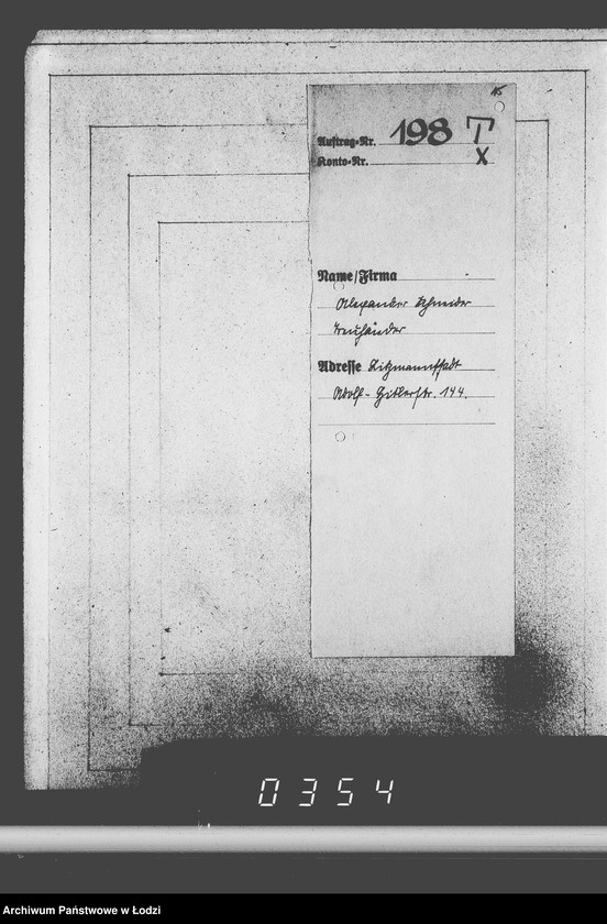 Obraz 19 z jednostki "J.196-210 [Wnioski Żydów w Getcie o zwrot długów za wzięty na kredyt towar przez kupujących]"