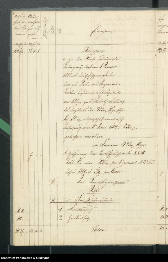 image.from.unit.number "Kirchen Cassen Rechnung von den beiden ewangelischen Kirchen zu Riesenburg"