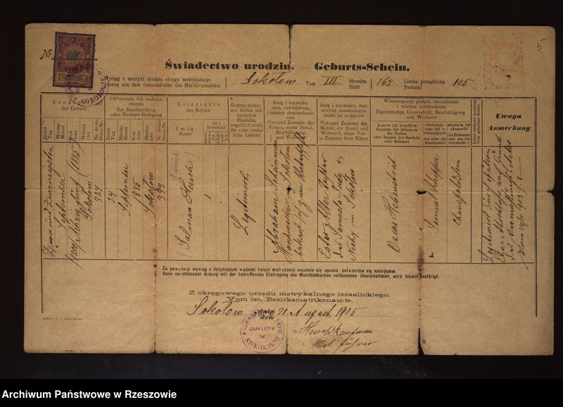 image.from.unit.number "Akta zaślubin"