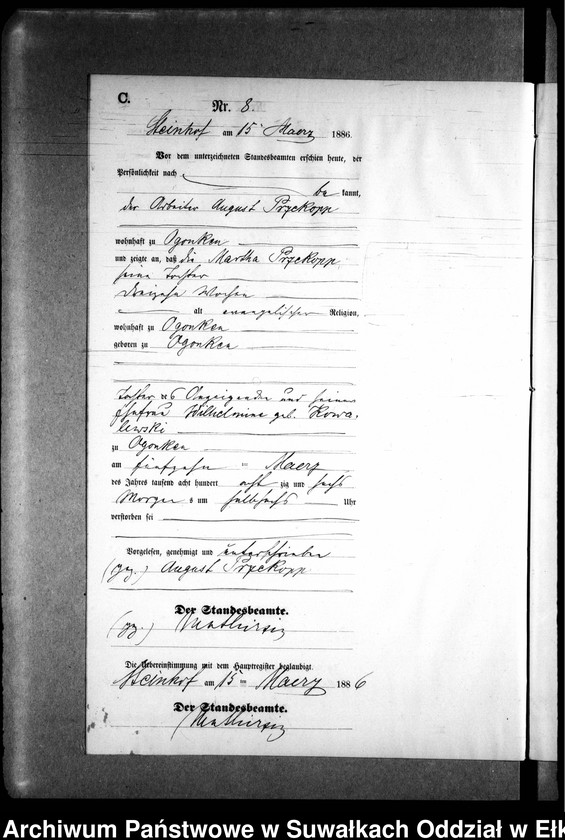 image.from.unit.number "Sterbe-Neben-Register des Preussischen Standes-Amtes Gr. Strengeln Kreis Angerburg"