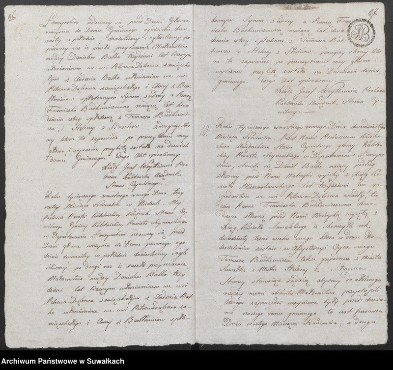 image.from.unit.number "Akta Małżeństwa Gminy Kaletnickiey z Roku 1808"