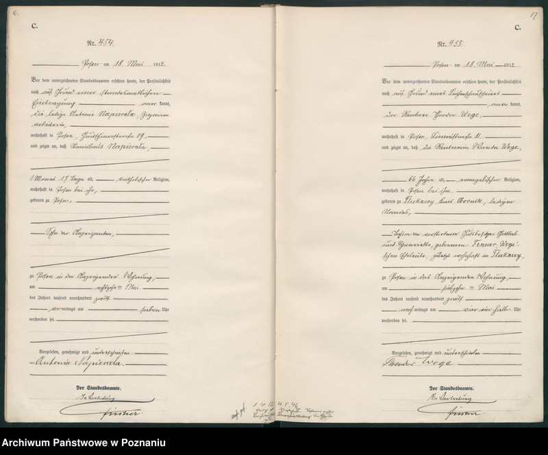 Obraz 11 z jednostki "Księga miejscowa zgonów tom II [Rejestr główny zgonów]"