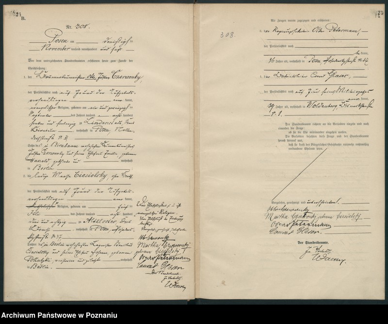 Obraz 15 z jednostki "Księga miejscowa małżeństw"