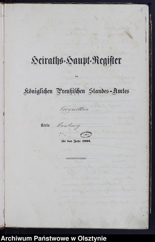 image.from.unit.number "Heiraths-Haupt-Register Nr 1 - 26"