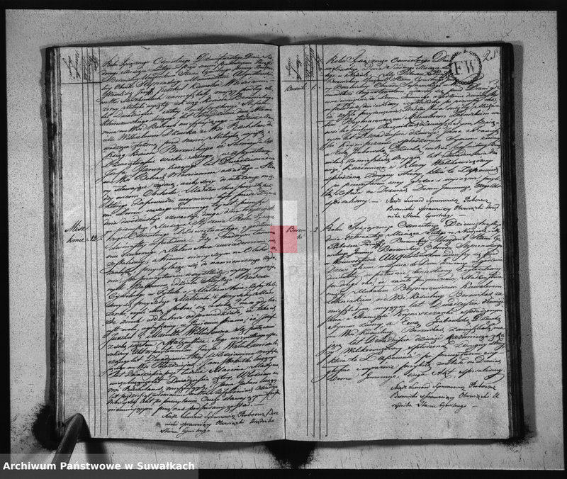 image.from.unit.number "Akta Zaślubionych od 1-o Mca Stycznia 1819. Gminy Berznickiey"