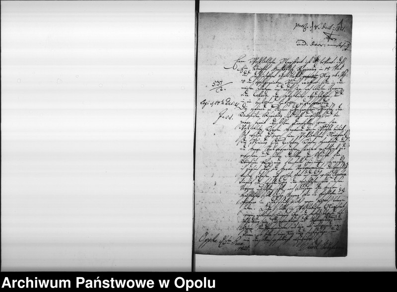 Obraz 5 z jednostki "Acta von Abstellung der Neujahrs - Umgänge der hiesigen katholischen Geistlichkeit Vol. I de anno 1821"