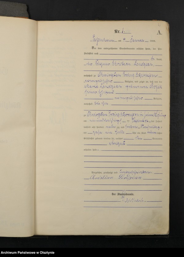 image.from.unit.number "Geburts-Haupt-Register Nr 1 - 256"