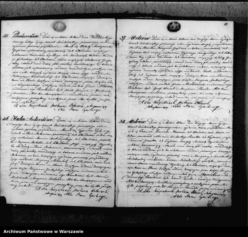 image.from.unit.number "Akta urodzeń, małżeństw i zgonów"