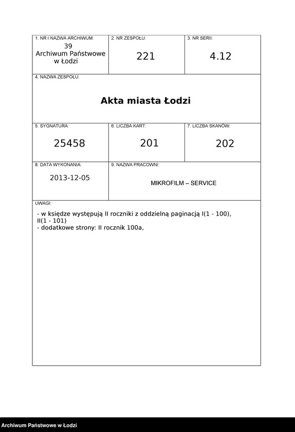 Obraz 1 z jednostki "Księga kontroli ruchu ludności (rejestr osób przybywających do gminy) Łódź, zespół VII, lit. S, ks. 1"