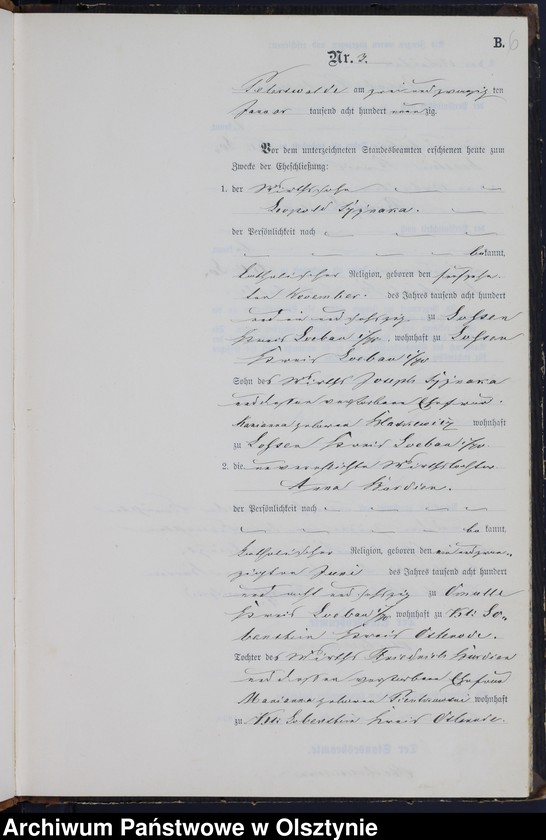 image.from.unit.number "Heiraths-Neben-Register Nr 1 - 20"