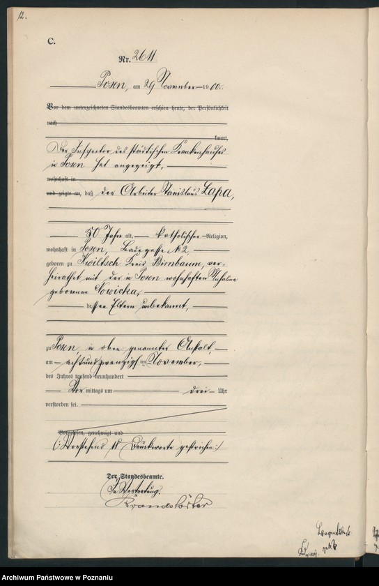 Obraz 15 z jednostki "Księga miejscowa zgonów"