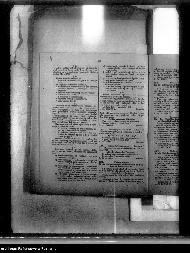 Obraz 8 z jednostki "Die Bildung der Entwaesserungsgenossenschaft Dembicz Kreis Schroda"