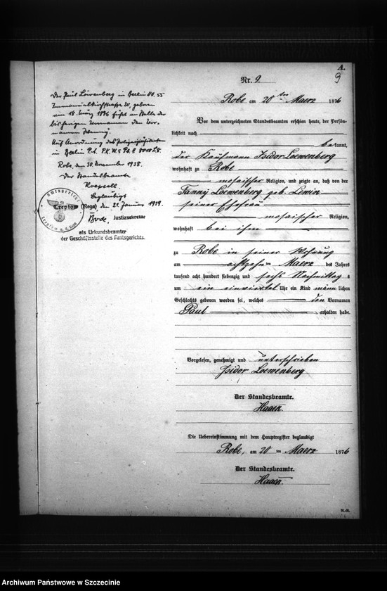Obraz 12 z jednostki "Geburts-Register (Neben-Register)"
