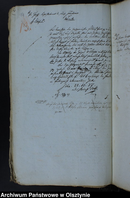 image.from.unit.number "Die Bedachung u. Umzäunung der Schnellwaldschen Kirchen-Pfarr-u. Schulgrundstücke. (1799) 1825-1865"
