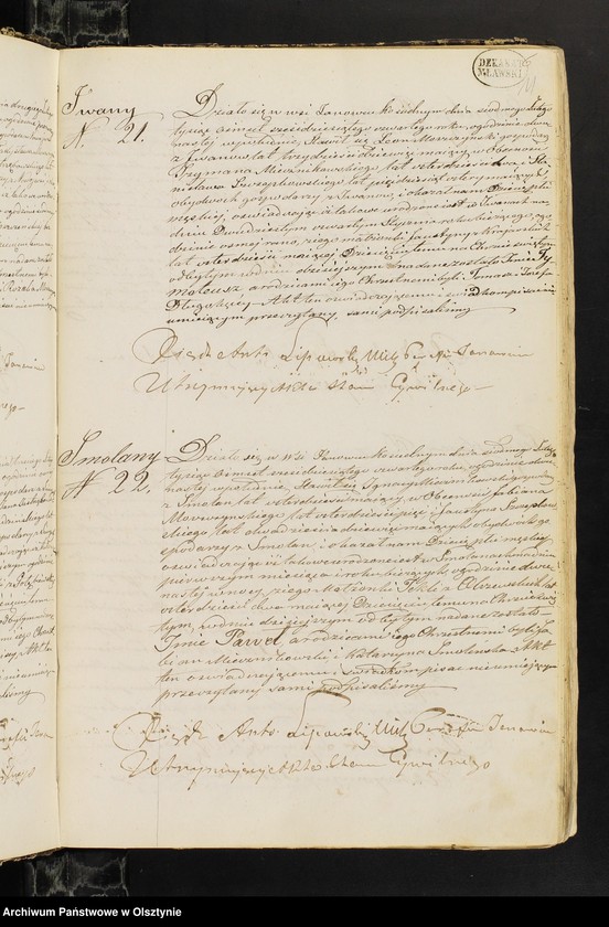 image.from.unit.number "Duplikat Aktow Stanu Cywilnego Urodzonych, Zaślubionych i Zmarłych z Parafii Janowiec z roku 1864-go"