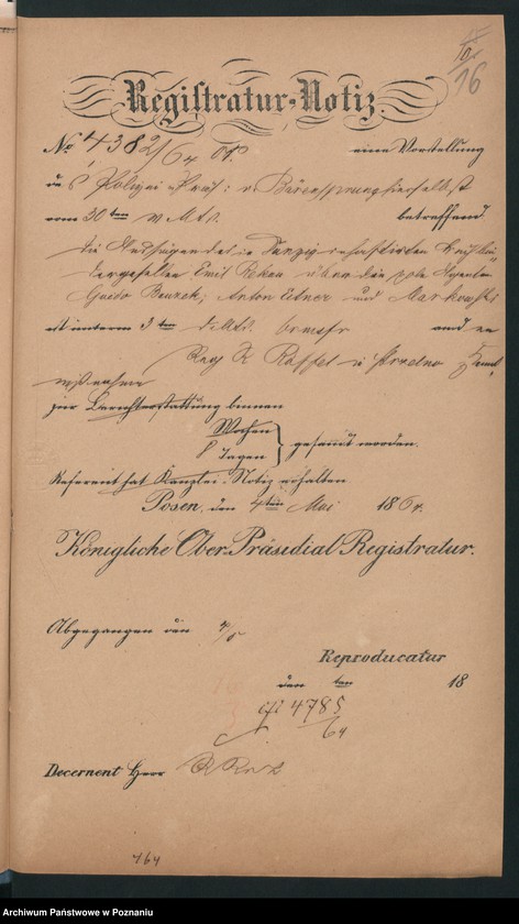 image.from.unit.number "Der Uebertritt polnischer und diesseitiger Untertanen auf preussisches und jenseitiges Gebiet während der polnischen Insurrektion und die dagegen getroffenen Massnahmen."
