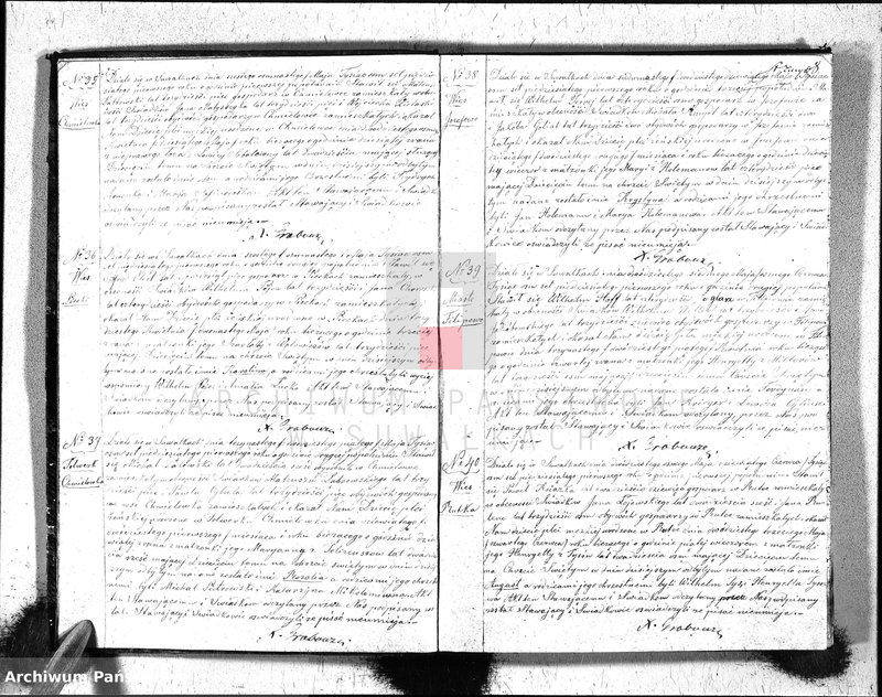 image.from.unit.number "Duplikat Akt Urodzonych, Zaślubionych i Zeszłych Parafij Ew. Augsburgskiey Suwałki za rok 1851"
