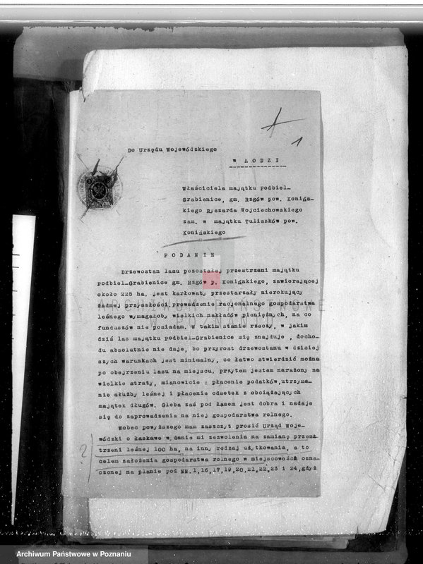 Obraz 5 z jednostki "Majątek Grabienice powiat koniński /nadzór nad gospodarką leśną/"