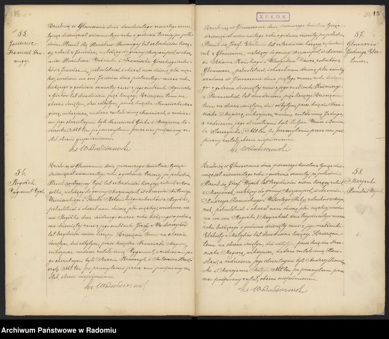 image.from.unit.number "Urząd Stanu Cywilnego w Głowaczowie Akta urodzeń, małżeństw, zgonów 1918 rok"