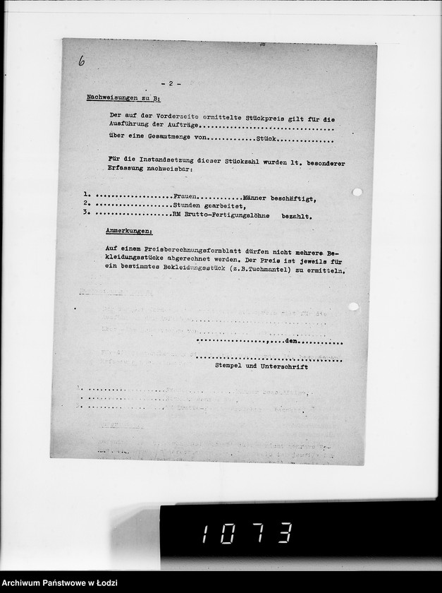 Obraz 10 z jednostki "Kriegsauftrag J.S 374 94 Patronentaschen [dla Heeresbekleidungsamt Litzmannstadt]"