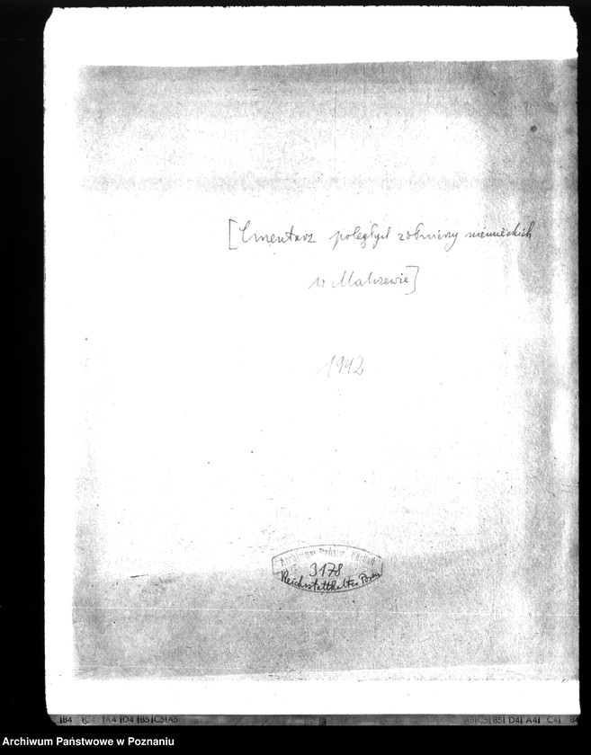 Obraz 4 z jednostki "Cmentarz poległych żołnierzy niemieckich w Małczewie"