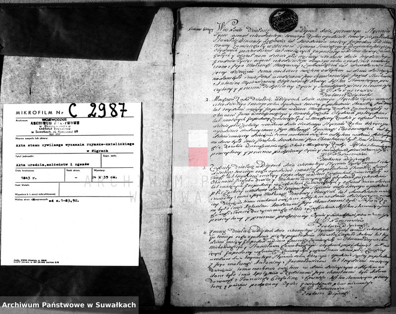 image.from.unit.number "Duplikat akt urodzeń, ślubów i zgonów w parafii wigierskiej"