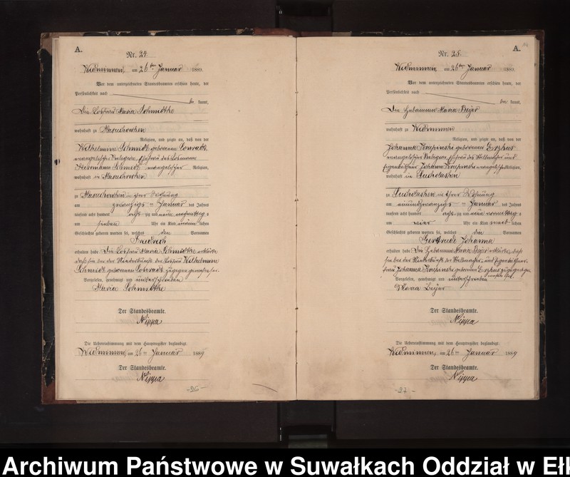 image.from.unit.number "Geburts-Neben-Register des Preussischen Standes-Amtes Widminnen Kreis Loetzen"
