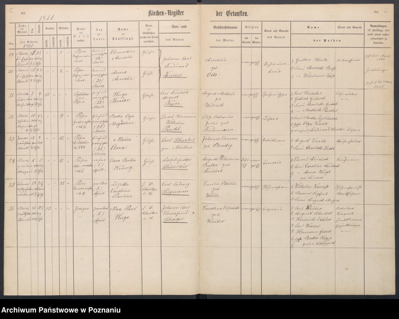 Obraz 6 z jednostki "[Akta urodzeń i chrztów, ślubów, zgonów]"