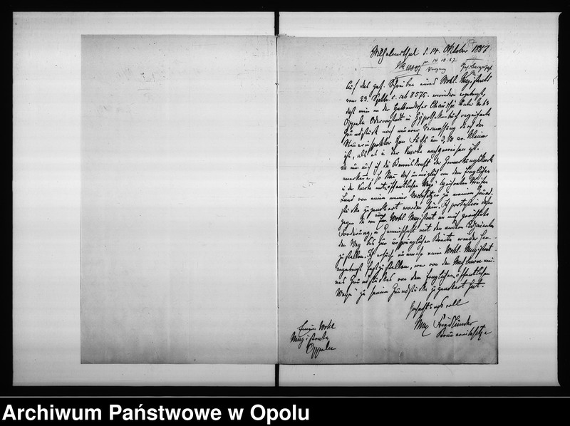 Obraz 17 z jednostki "Acta des Magistrats zu Oppeln betreffend den Weg zwischen dem Friedländer u[nd] Kandziora