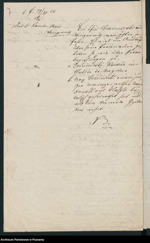 Obraz 10 z jednostki "A. betr. Max Gozimierski /auch über Erasmus von Blewczyński/"