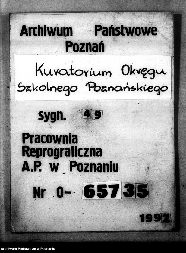 Obraz 1 z jednostki "Księga ewidencyjna szkół i etatów w powiecie czarnkowskim"