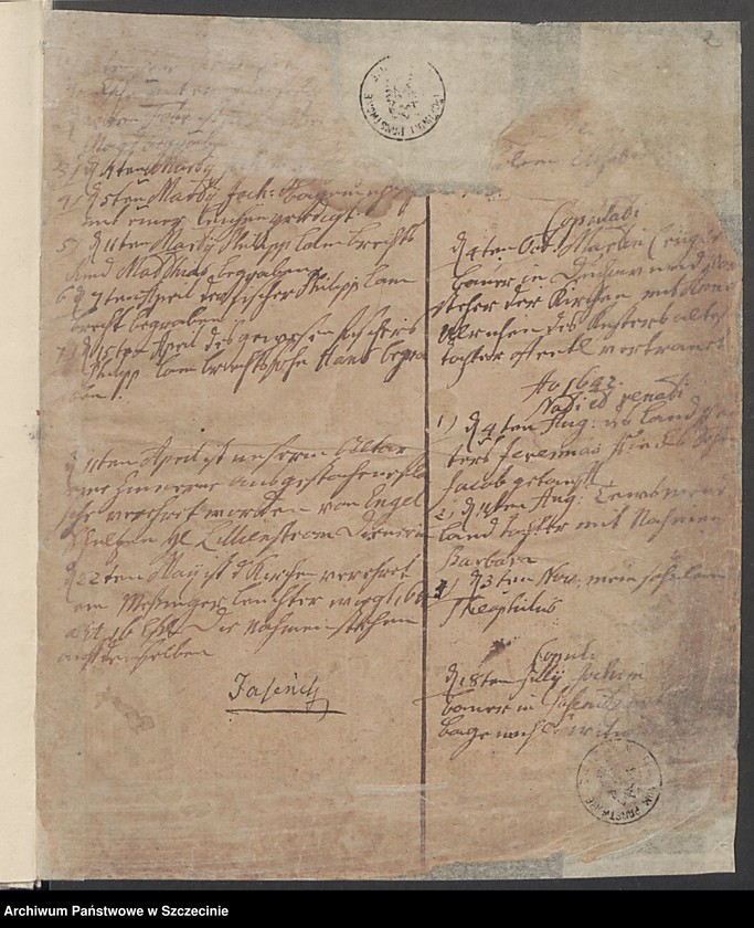 image.from.collection.number "Księga urodzonych, ochrzczonych, poślubionych i zmarłych z parafii Jasienica (Jasenitz) z lat 1641-1776"