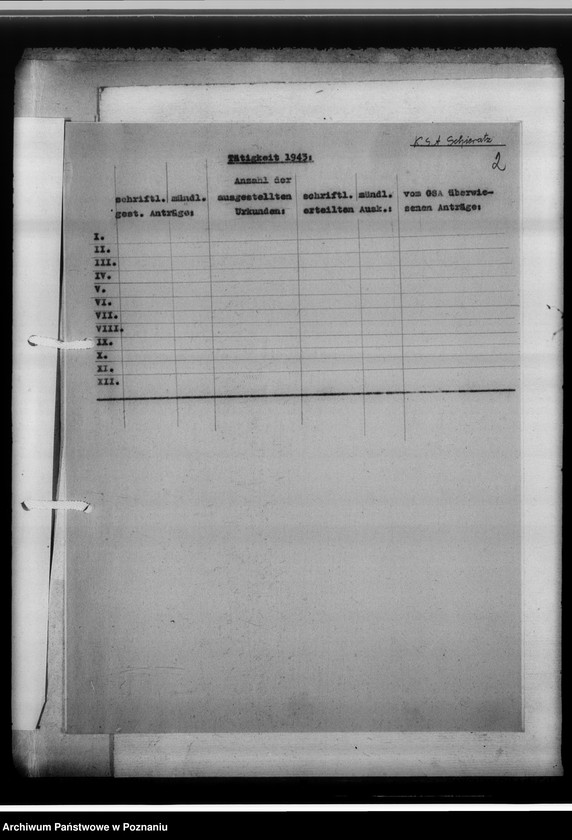 Obraz 6 z jednostki "[Korespondencja w sprawach organizacyjnych], Kreissippenamt Schieratz [Sieradz]"