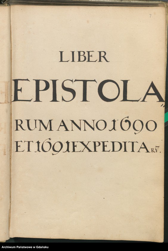 image.from.unit.number "Liber epistolatum Anno 1690 et 1691 expeditarum. Index epistolarum de Annis […] [adresatów] Index rerum et materiarum in epistolis de annis 1690, 1691 comprehensarum"