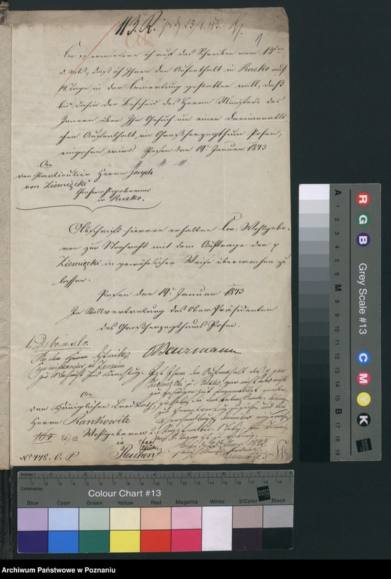 Obraz 4 z jednostki "A. betr. den polnischen Flüchtling Josef von Ziemięcki"