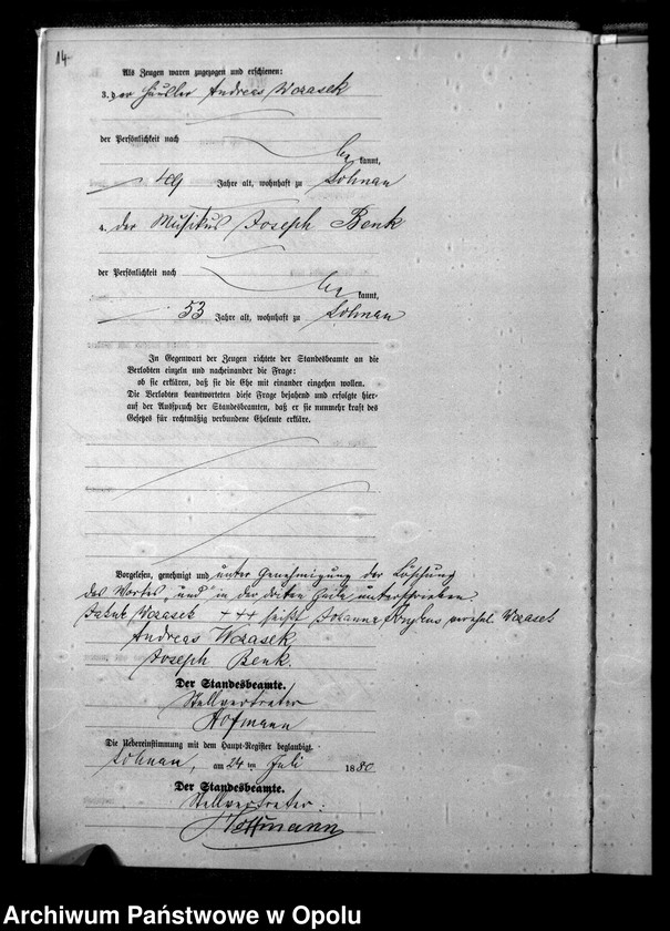 image.from.unit.number "Urząd Stanu Cywilnego Łany Księga małżeństw rok 1880-82"