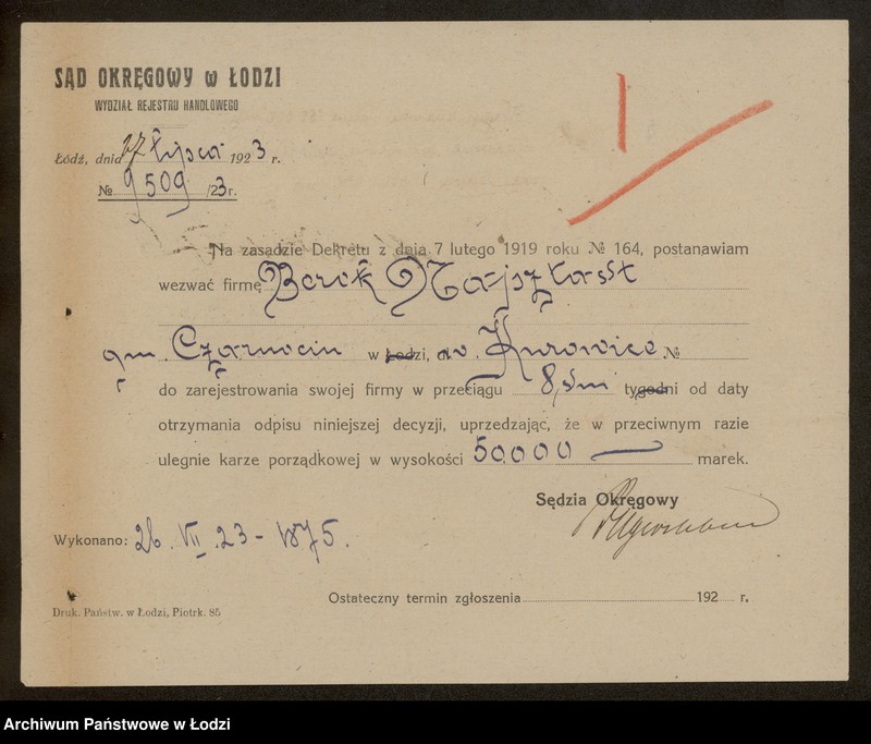 Obraz 3 z jednostki "Berek Najnsztadt- handel cielętami"