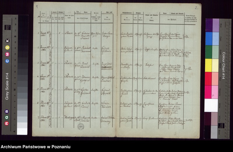 Obraz 3 z jednostki "Duplikat des Taufregisters"