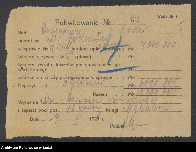 Obraz 7 z jednostki "Moszek Federman – sklep kolonialny spożywczy"